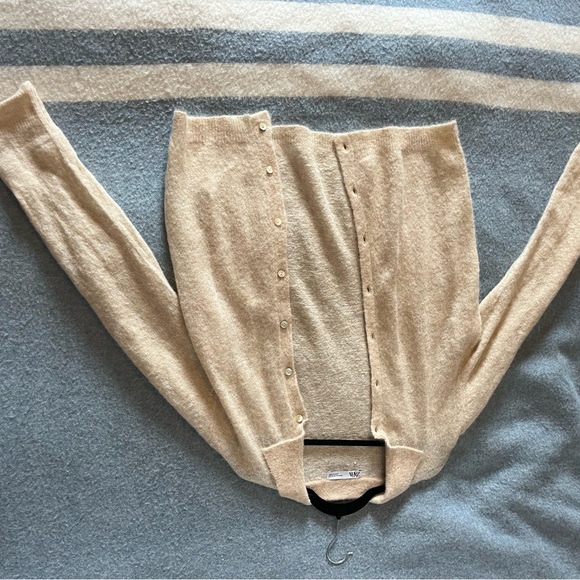 Mohair cardigan alpaca and wool blend - Picture 3 of 3